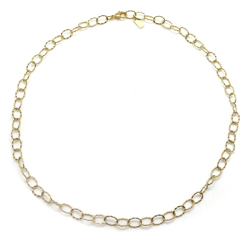 Simple 18K Gold Plate Short Luxury Chain-  N2-2663