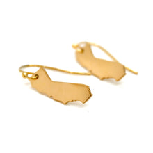 Load image into Gallery viewer, California State Gold Plated Charm Earrings - E9-200 GCA
