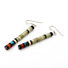 Load image into Gallery viewer, Navajo American Indian Tube Earrings
