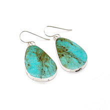 Load image into Gallery viewer, American Indian Sterling and Turquoise Navajo Earrings
