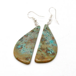 Turquoise Stone Navajo American Indian Earrings