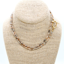 Load image into Gallery viewer, Luxury Faceted Long Suiseki Stone Necklace or Bracelet - N9-312
