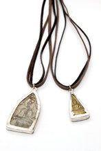 Load image into Gallery viewer, Reversible Buddha Charm on Leather -Buddha Collection-
