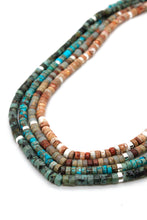 Load image into Gallery viewer, Natural Stone Short Necklace with Silver -Stone Collection-
