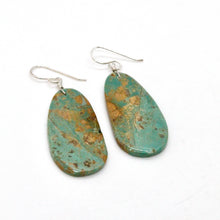 Load image into Gallery viewer, Turquoise Stone Navajo American Indian Earrings
