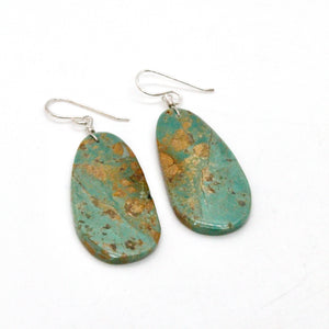 Turquoise Stone Navajo American Indian Earrings