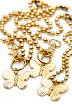 Load image into Gallery viewer, Gold Butterfly Convertible Gold Chain Necklace

