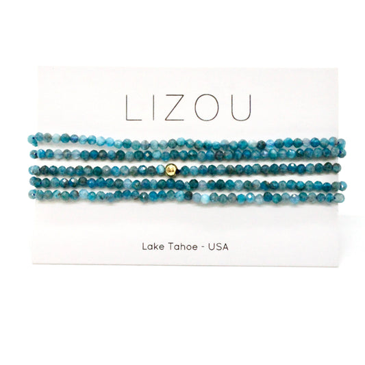 Delicate Faceted Mini Semi Precious Stone Beaded Necklace - N9-113