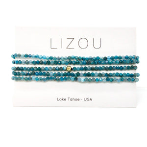 Delicate Faceted Mini Semi Precious Stone Beaded Necklace - N9-113