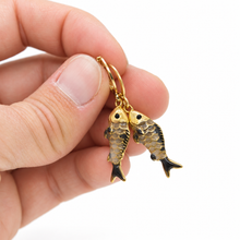 Load image into Gallery viewer, Colorful Enamel Fish Dangle Earrings  - E4-477C
