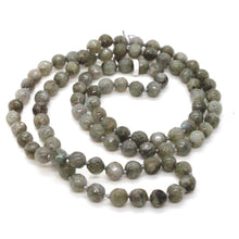 Load image into Gallery viewer, Hand Knotted Faceted Labradorite Bead Necklace - NL-LB
