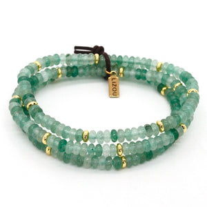 Green Aventurine + Gold Bracelet Bundle