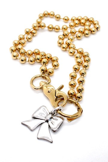 Silver Bow to Wear Short or Long - N2-1011