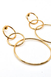 Triple Gold Hoop Earring -French Flair Collection-