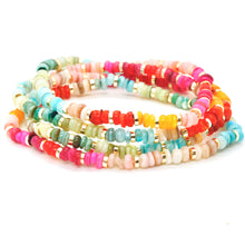 Load image into Gallery viewer, Summer Rainbow Beaded Bracelet B8-021 -Seeds Collection-
