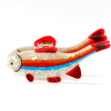 Load image into Gallery viewer, Rainbow Trout Fish Hairclip
