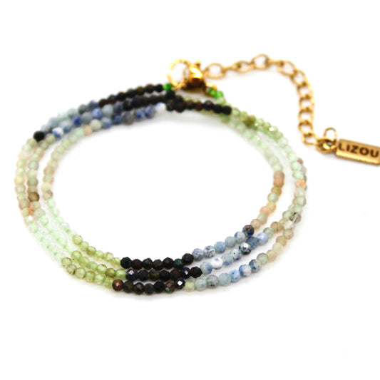 Short Gradient Stone Necklace - N9-200G13