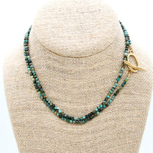 Load image into Gallery viewer, Luxury Faceted Long African Turquoise Necklace or Bracelet - N9-309
