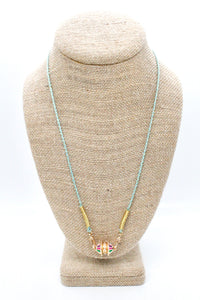 Colorful Summer Cord Necklace - N3-156