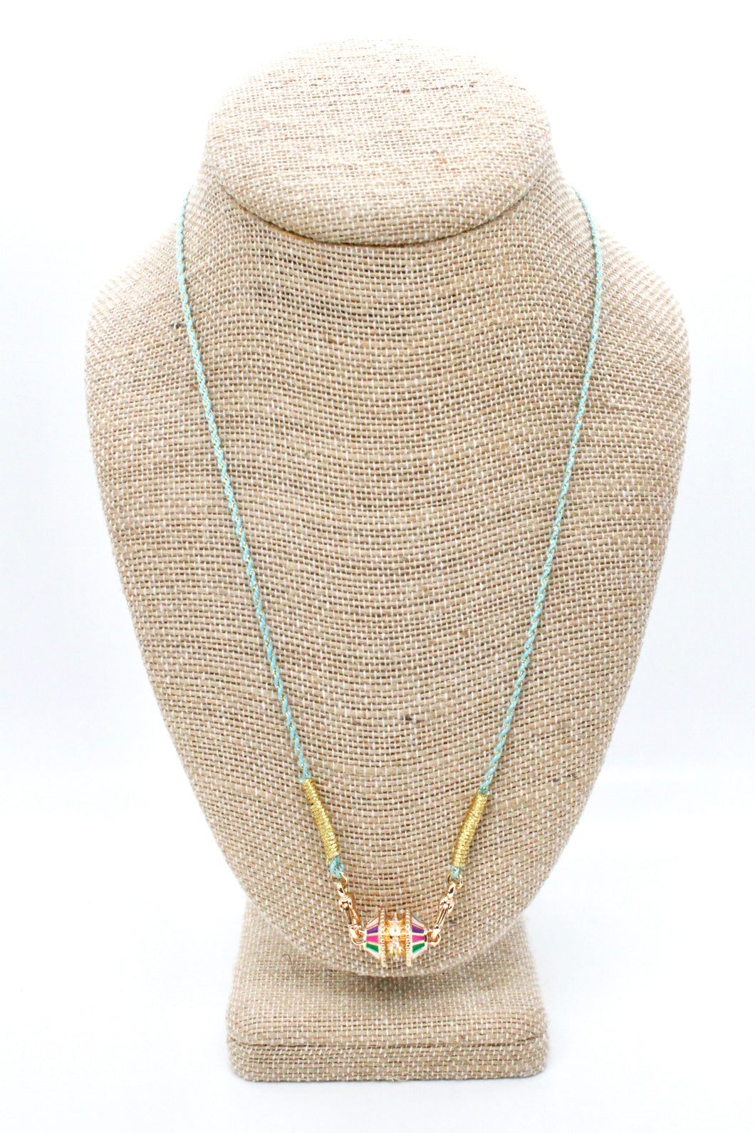 Colorful Summer Cord Necklace - N3-156