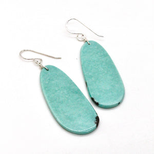 Turquoise Stone Navajo American Indian Earrings