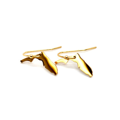 Florida State Gold Plated Charm Earrings - E9-200 GFL