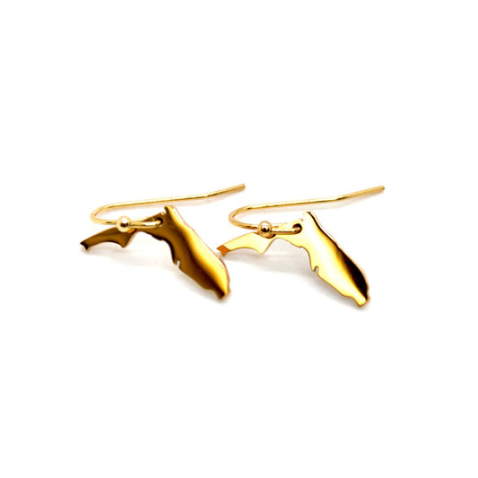 Florida State Gold Plated Charm Earrings - E9-200 GFL