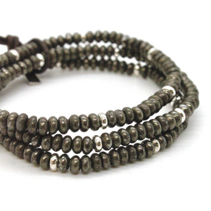 Pyrite + Silver Bracelet Bundle