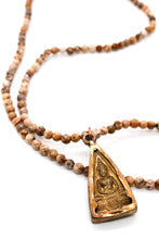 Load image into Gallery viewer, Jasper Stretch Short Necklace or Bracelet with Buddha Charm -The Buddha Collection- NS-JP-GB
