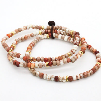 Ivory Jasper + Gold Bracelet Bundle