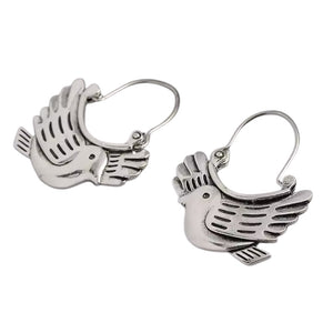 Silver Bird Dangle Earrings - E9-091