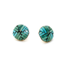 Load image into Gallery viewer, Genuine Navajo American Indian Turquoise Stud Earrings
