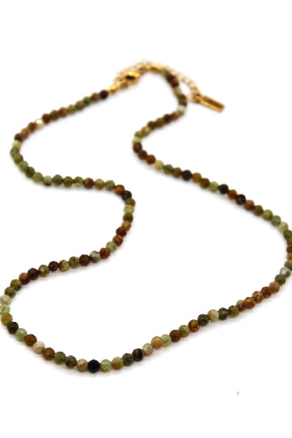 Short Green Stone Necklace - N9-200GG
