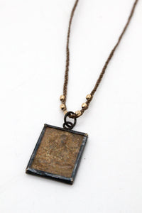 Buddha Necklace 30 - Gold Beads with Buddha Charm - One of a Kind -