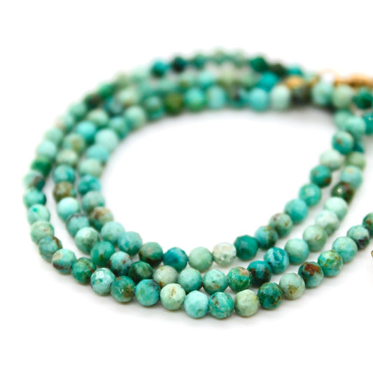Short Hubei Turquoise Stone Necklace - N9-200HTA+