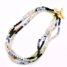 Load image into Gallery viewer, Delicate Faceted Mini Semi Precious Stone Mix Beaded Necklace - N9-013
