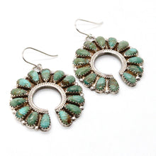 Load image into Gallery viewer, Beautiful American Indian Sterling and Turquoise Navajo Earrings
