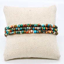 Load image into Gallery viewer, Rainbow Jasper 1 + Silver Bracelet Bundle
