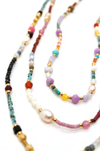 Load image into Gallery viewer, Rainbow Mix Miyuki Seed Bead Necklace -Seeds Collection-
