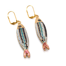 Load image into Gallery viewer, Colorful Fish Earrings - E4-350A
