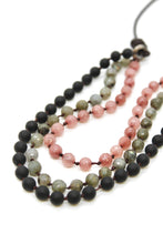 Load image into Gallery viewer, Semi Precious Stone Multi Strand Short Necklace - N4-012
