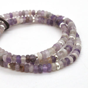 Amethyst + Silver Bracelet Bundle