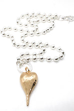 Load image into Gallery viewer, Large Gold Heart Necklace to Wear Short or Long -The Classics Collection- N2-2180g
