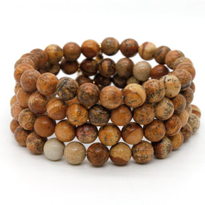 Jasper 8mm Stretch Bracelet -Stone Collection-