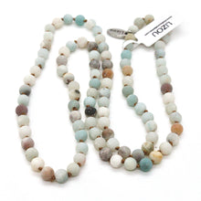 Load image into Gallery viewer, Hand Knotted Amazonite Bead Necklace - NL-AZ
