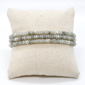 Labradorite + Silver Bracelet Bundle