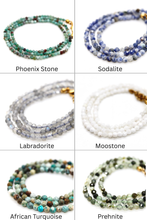 Load image into Gallery viewer, California State Mini Stone Gold Charm Necklace
