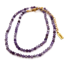 Load image into Gallery viewer, Short Amethyst Stone Necklace - N9-200AM
