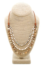 Load image into Gallery viewer, Semi Precious Stone Multi Strand Short Necklace - N4-006
