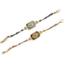 Load image into Gallery viewer, Heart and Eye Braided Bracelet - B4-019
